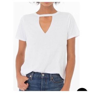 Sadie & sage white choker tee shirt S